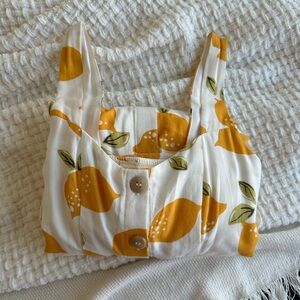 NWT Lemon Pattern Midi Dress